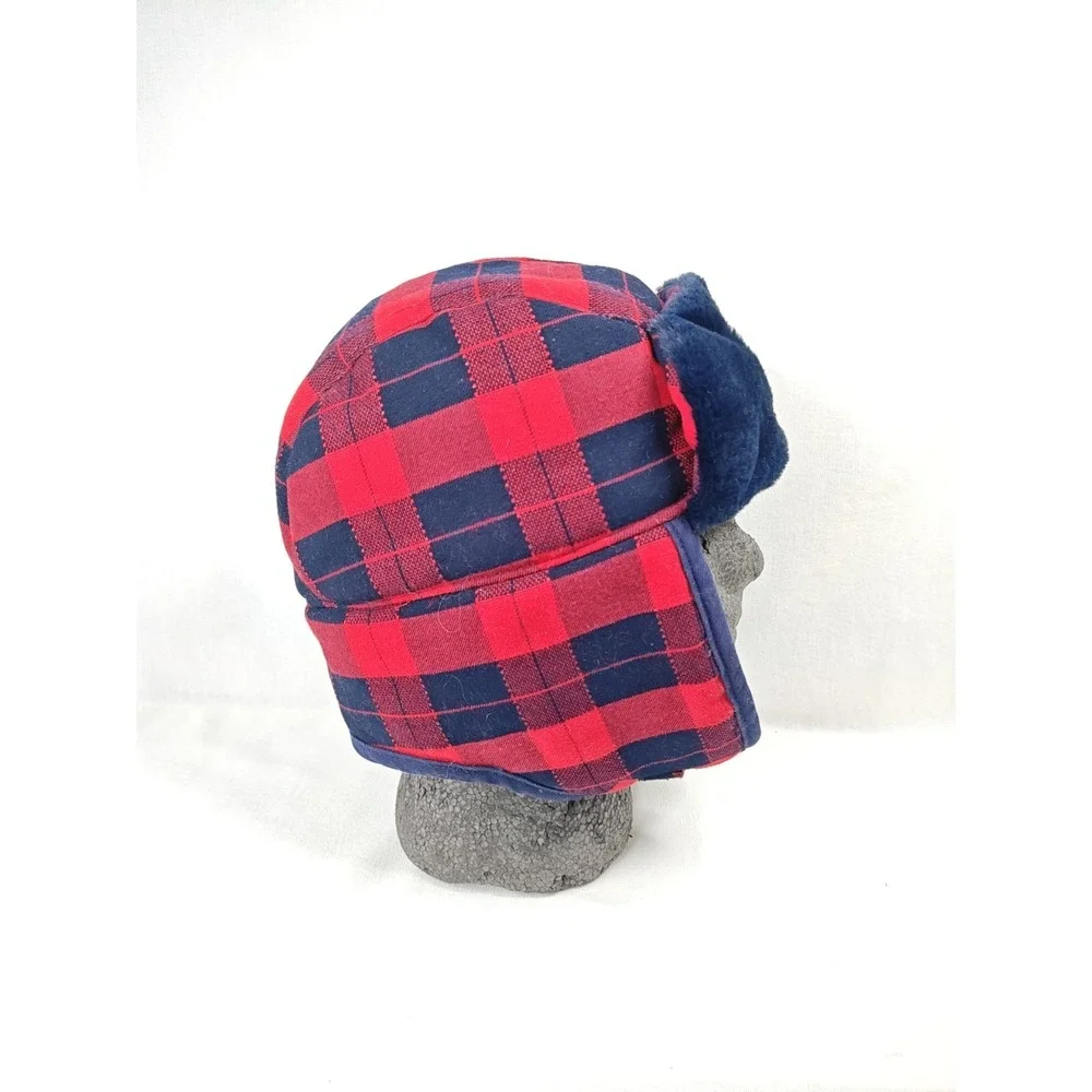 LAS VEGAS GOLDEN KNIGHTS Winter Snow Trapper Har Ear Flaps Red Plaid‎ '47 HOCKEY